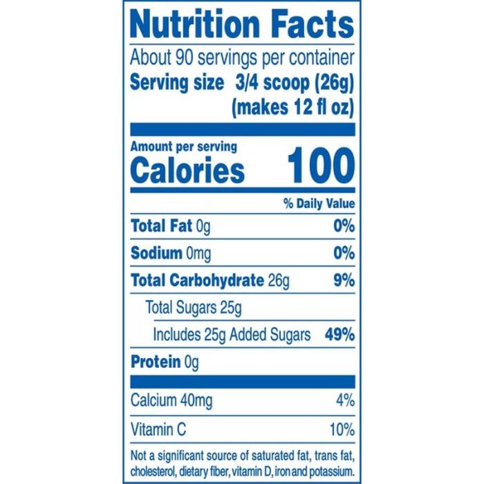 Kool aid jammers tropical punch nutrition facts